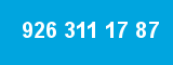 926 311 17 87 926 311 17 87